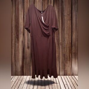 NWT Women’s Plus Sized Modest Ruched BodyCon Mermaid Cocktail Dress Size 6XL